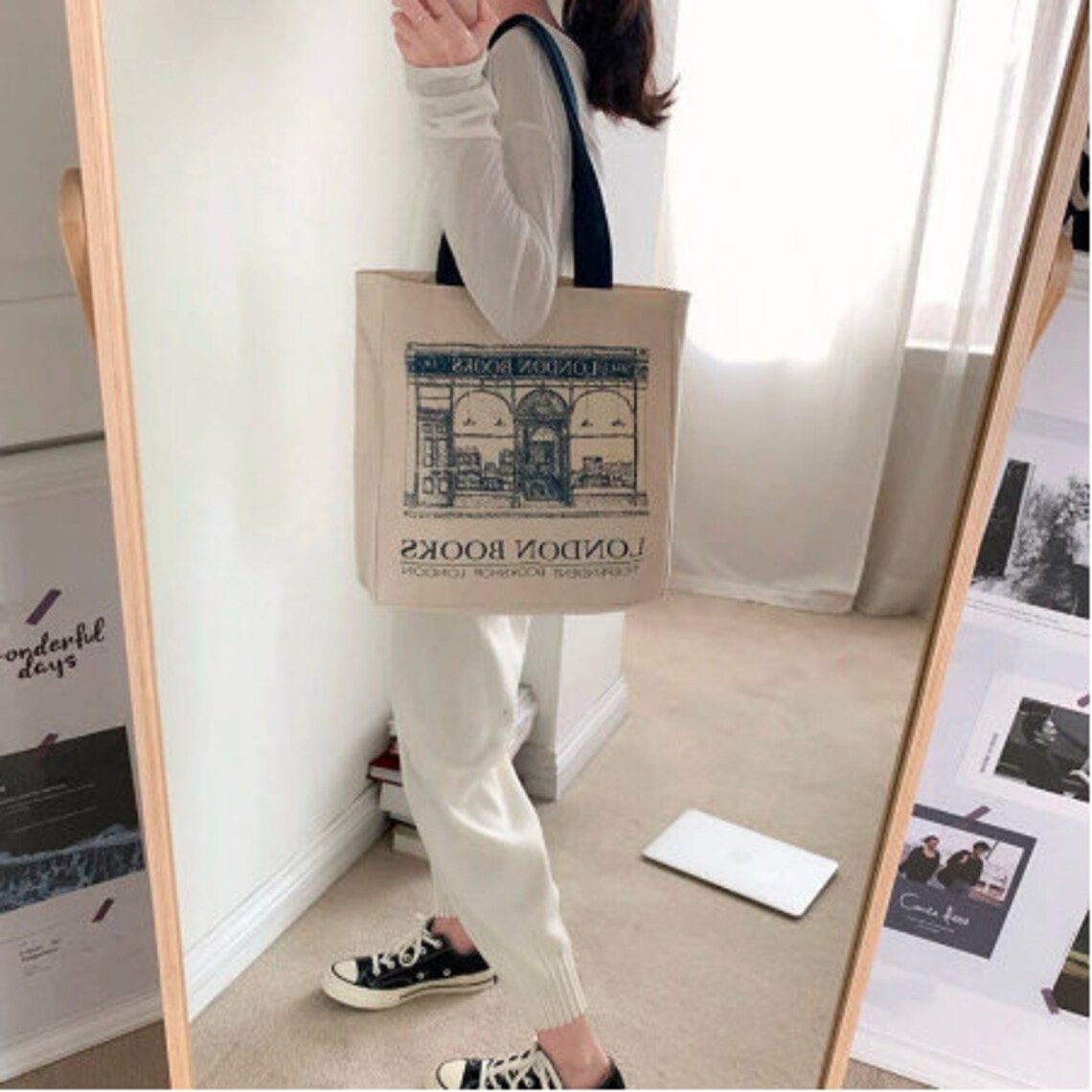 London Books Canvas Tote Bag Casual Bag Messenger Bag Etsy