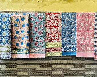 Wholesale Lot Of Beautiful Sarong wrap, Indian Hand Block Print Beach Sarongs Soft Voile Fabric Summer Pareo Beach Cover Up