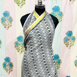 Sarong beach wrap, Silk Border Indian Hand block print Pareo, Zari sarong for women, Ladies Scarf, Jaipur Print, Beach Scarf