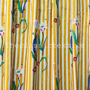 100% Indian Block Print Fabric Floral Cotton Fabric, Sewing Material, Hand Printed Fabric, Quilting Cotton Fabric By The Yard