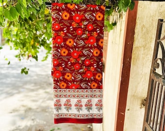 Ręcznie drukowany blokowy plażowy sarong dla kobiet, chusty plażowe z bawełny, plażowy otulacz, strój kąpielowy na prezent dla niej, plażowe okrycia