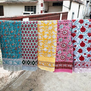 Suave algodón playa sarong indio mano bloque impresión playa sarongs suave tela voile verano pareo regalo para ella