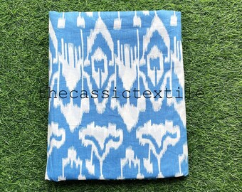 Beautiful Ikat Print Fabric, Indian Cotton Fabric, Printed Fabric, Dressmaking Fabric By The Yard, Sewing And Craft Fabric, Women's Clothing