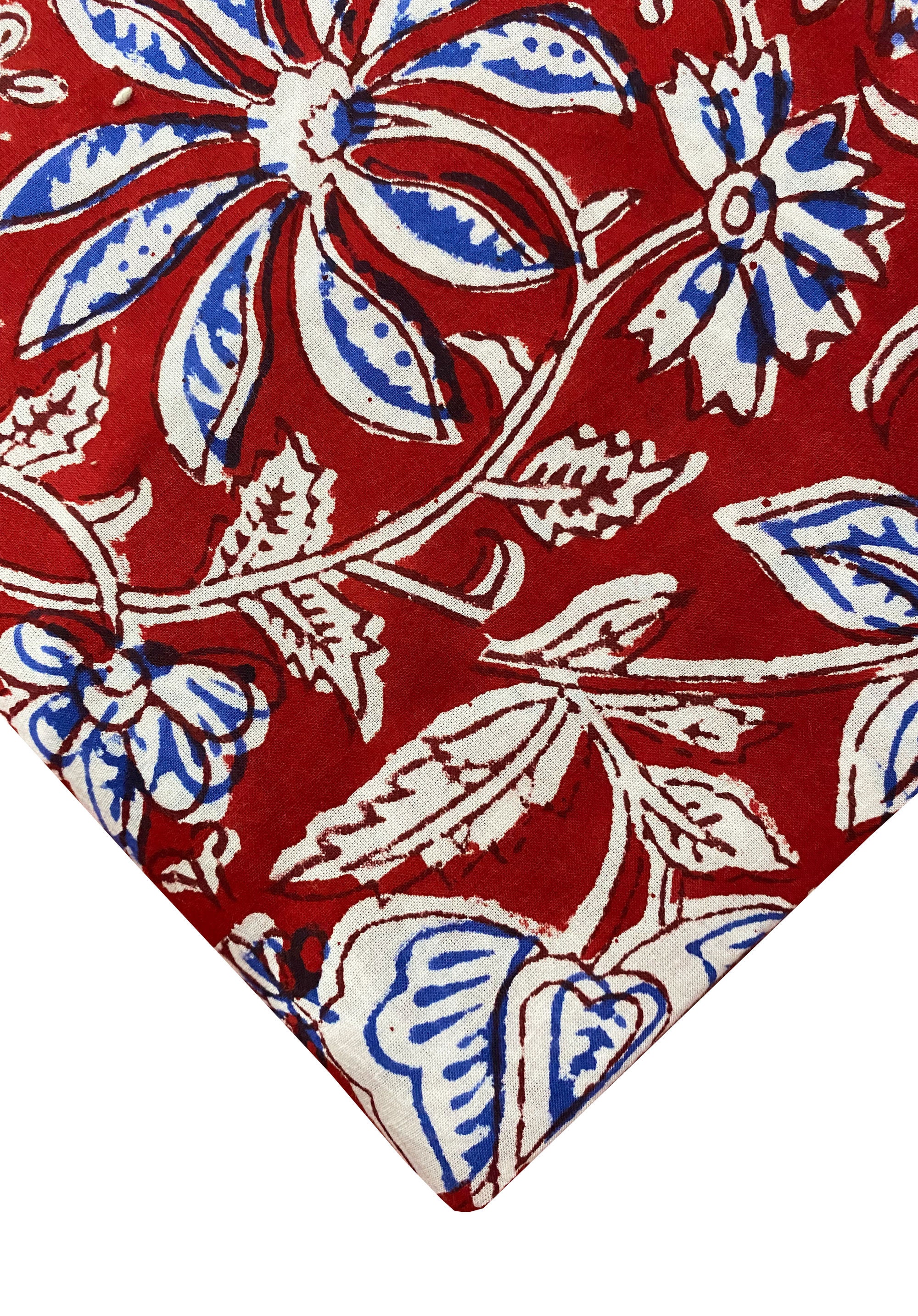 Pink Floral Print Block Print Fabric Indian Cotton Fabric Etsy