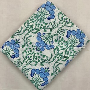 Wholesale Lot Of Floral Hand Block Printed Fabric, Block Print Fabric, Indian Cotton Fabric, Dress Fabric, Sewing Fabric By The Yard