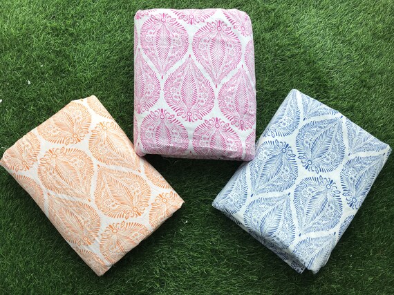 The Yard - Tessuto Indiano Stampato A Mano Con Pavone Jaipuri - Foto 5