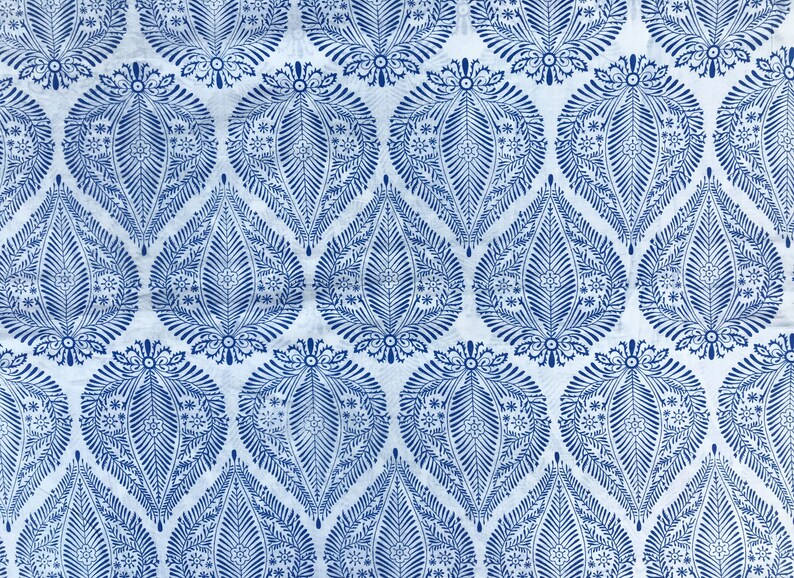 Block Print Fabric by the Yard Indian Soft Cotton Fabric Etsy
