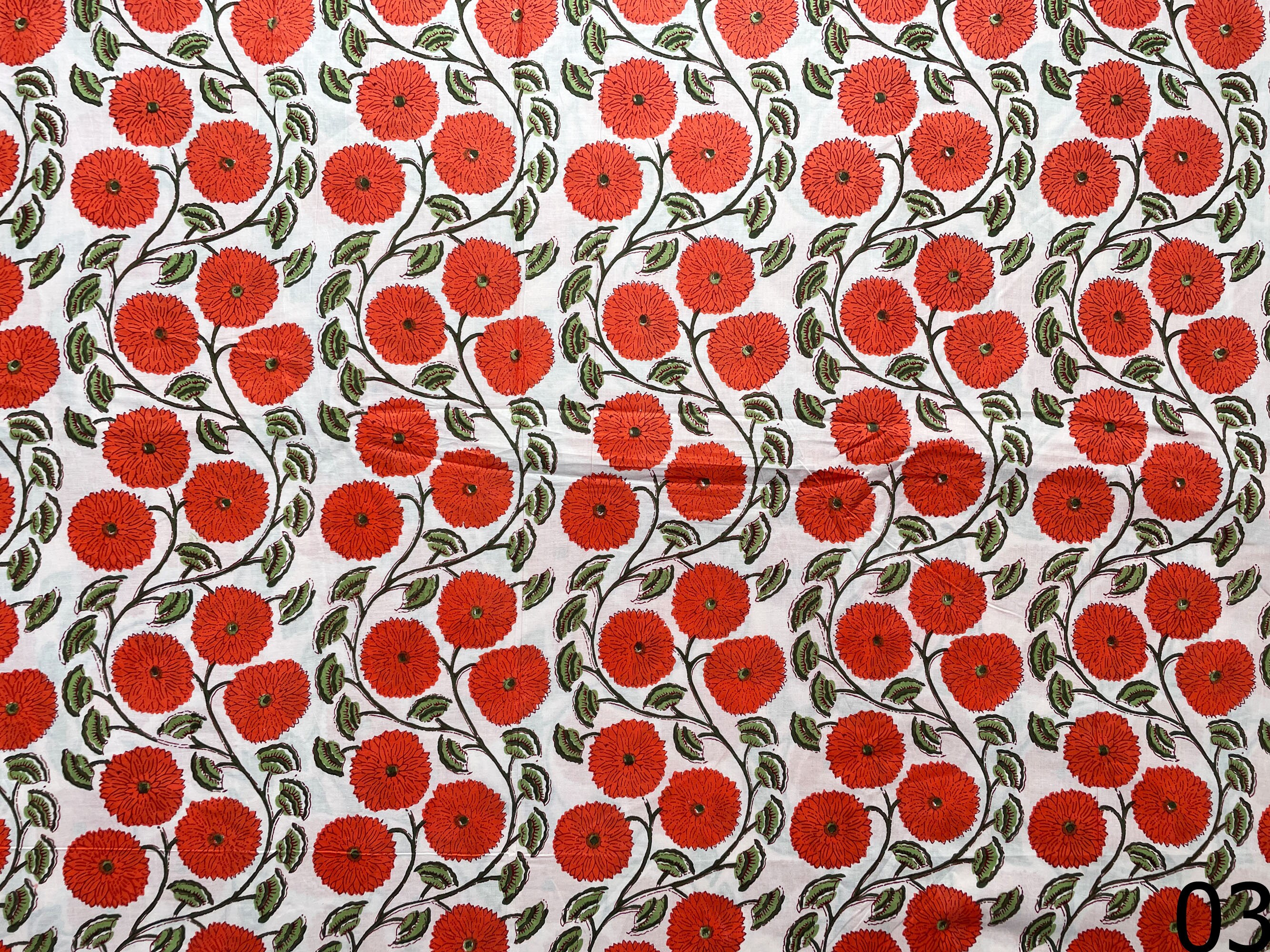 Floral Hand Block Printed Cotton Shirt