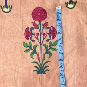 Indian 100% Pure Cotton Cloth, Mughal print Soft Cotton Block Print, Fabric by the yard, Women&#39;s Clothing, Hand Block print, Indian fabric