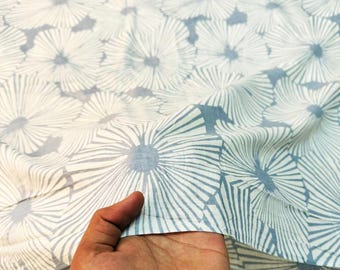 Beautiful Hand Block Printed Fabric, Cotton Fabric, Indian Fabric, fabric by yard, Block Printed Cotton womens clothing