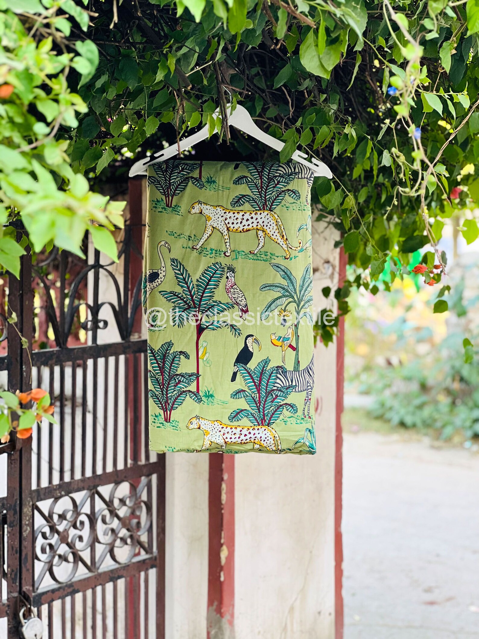 New Animal Print Upholstery Fabric, Indian Soft Cotton Fabric by the