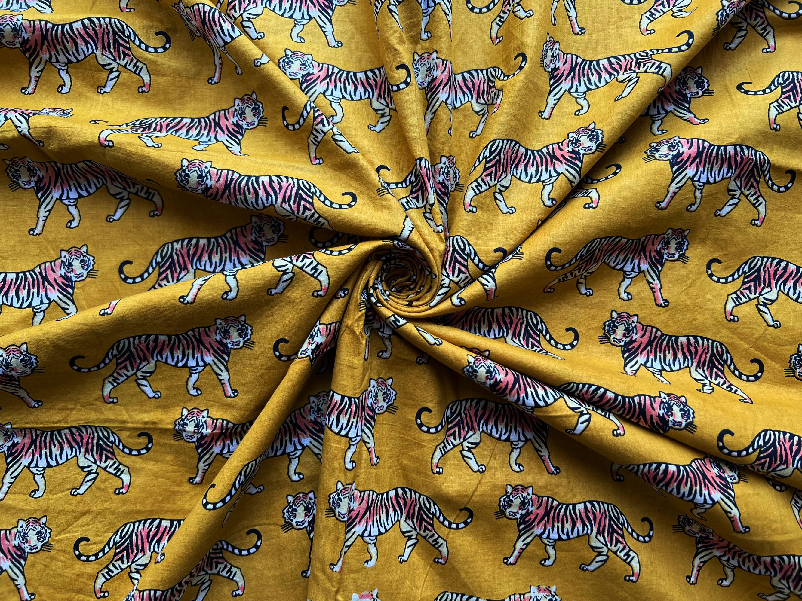 New Animal Print Cotton Fabric Indian Soft Cotton Fabric by - Etsy