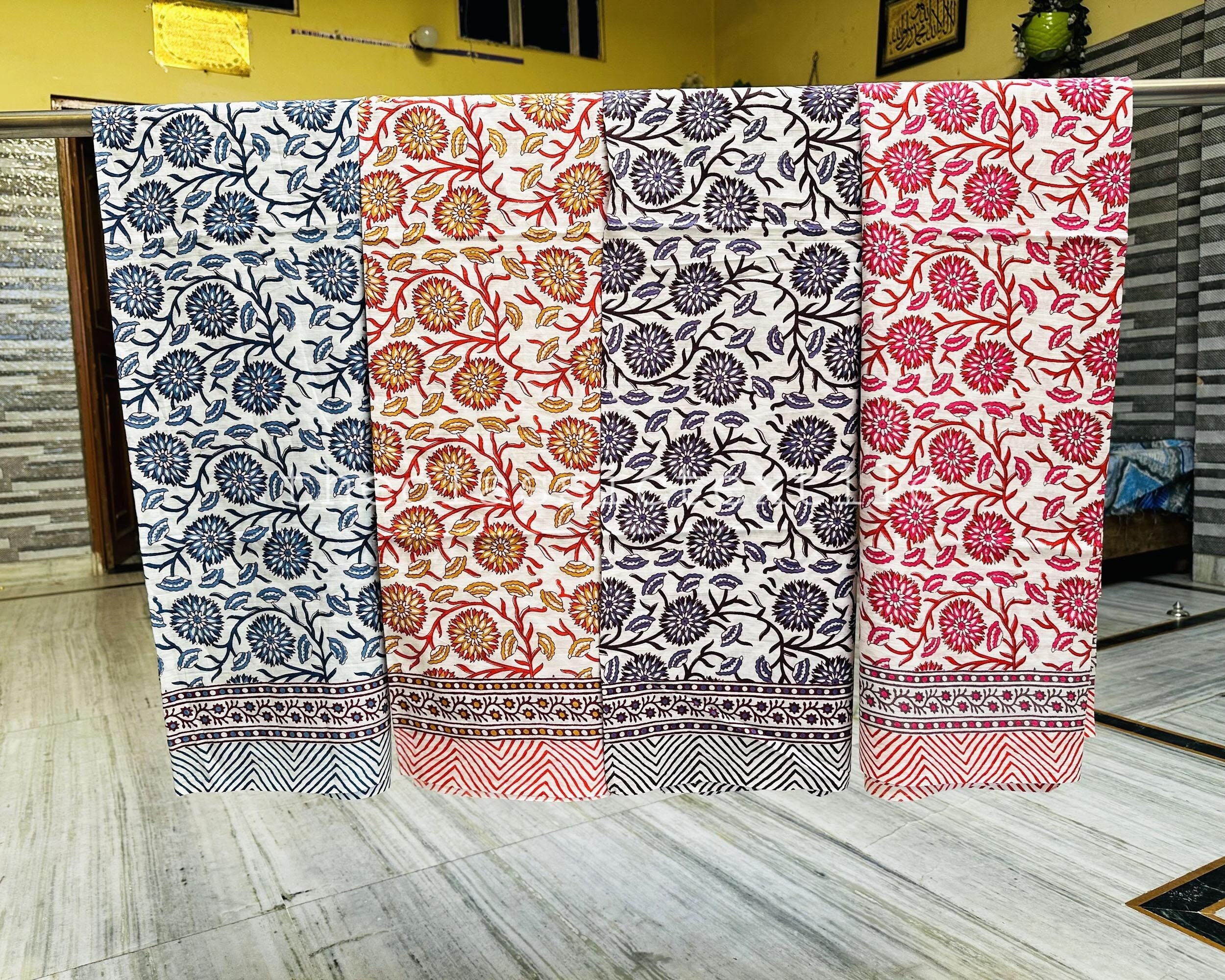 100% Indian Hand Block Print Beach Sarongs Soft Voile Fabric Summer Pareo  Cotton Sarong Beach Cover up Wholesale Lot - Etsy