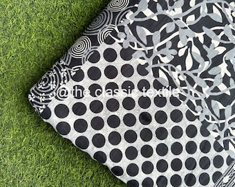 Beautiful Hand Block Printed Fabric, Cotton Fabric, Indian Fabric, fabric by yard, Block Printed Cotton womens clothing