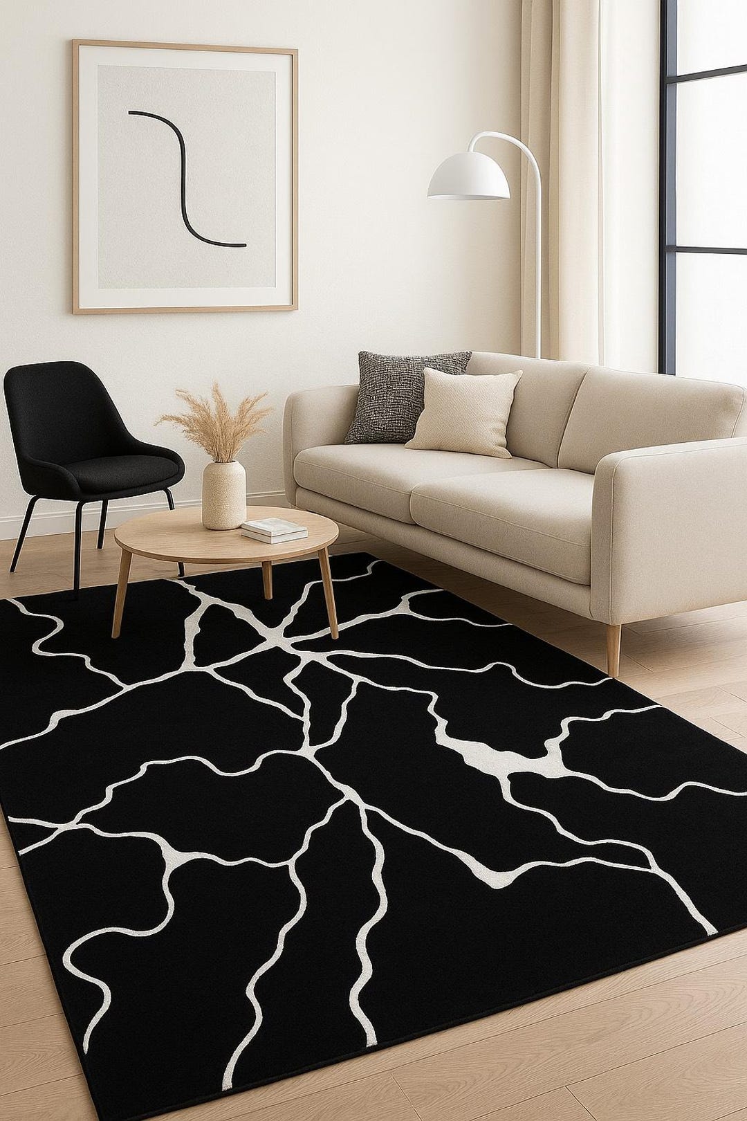 Black Rug Wallpaper Modern Hand Tufted Black Designer Rug Hand Tufted Large Area Custom ...