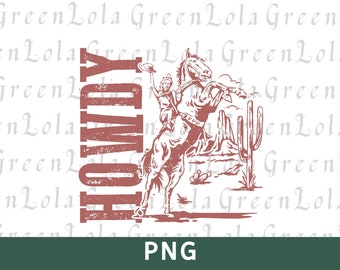 Hola PNG Occidental Png Hola Vaquera Png Diseño de sublimación occidental angustiado Hola Sublimación Diseño Png