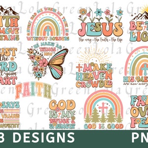 Christian PNG Bundle, Jesus The Way The Truth Png, Bible Verse Png, God Says You Are Loved Png, Faith Png, Spirit Lead Me Where My Trust Png