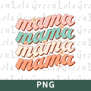 Retro Mama Png Mothers Day Png Mommy Png Mom Happy Mothers Day File digitali PNG Scarica ClipArt Sfondo trasparente