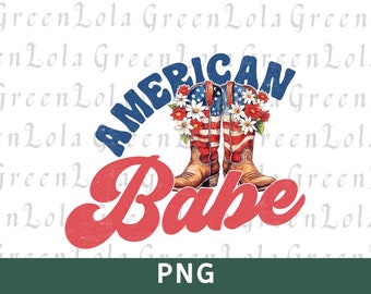 American Babe PNG, Occidental 4 de julio Png, Vaquera Png, América Retro Western Country Cowboy Boots Rodeo 4 de julio Independencia Png