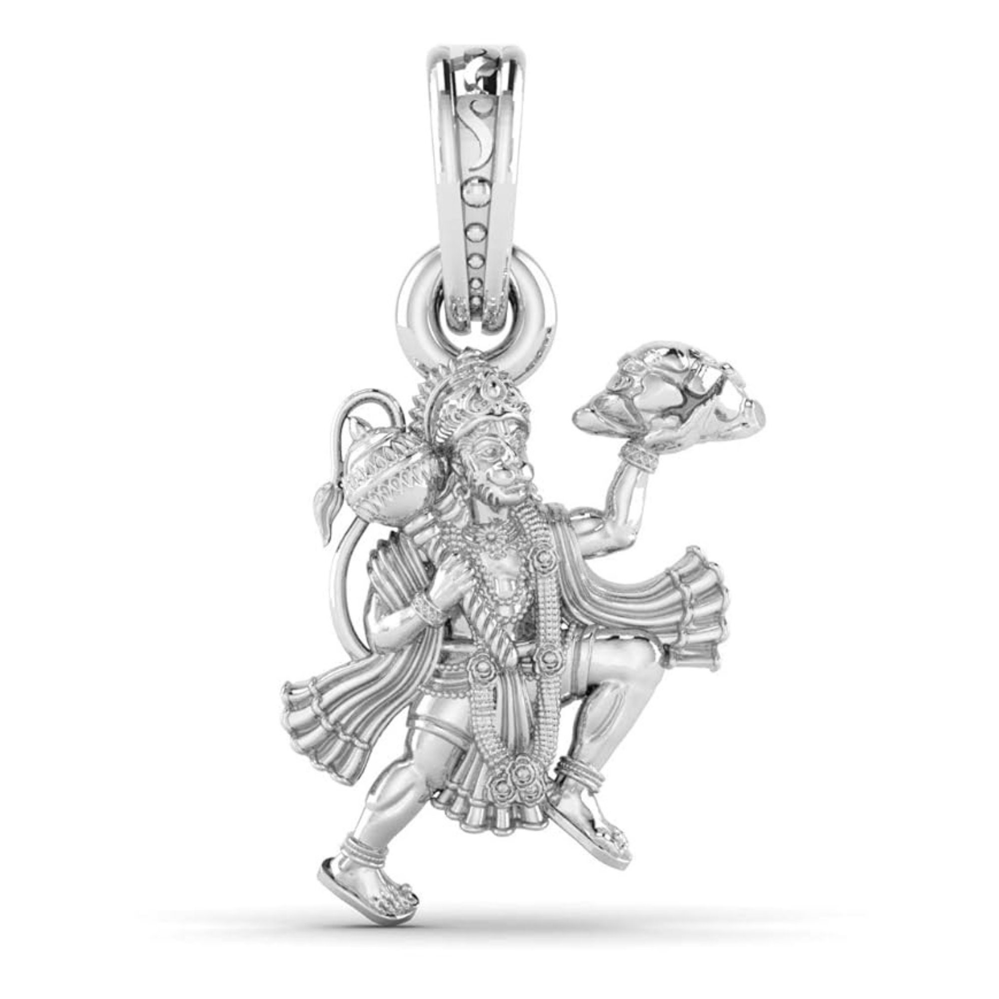 Silver bajrangbali best sale locket