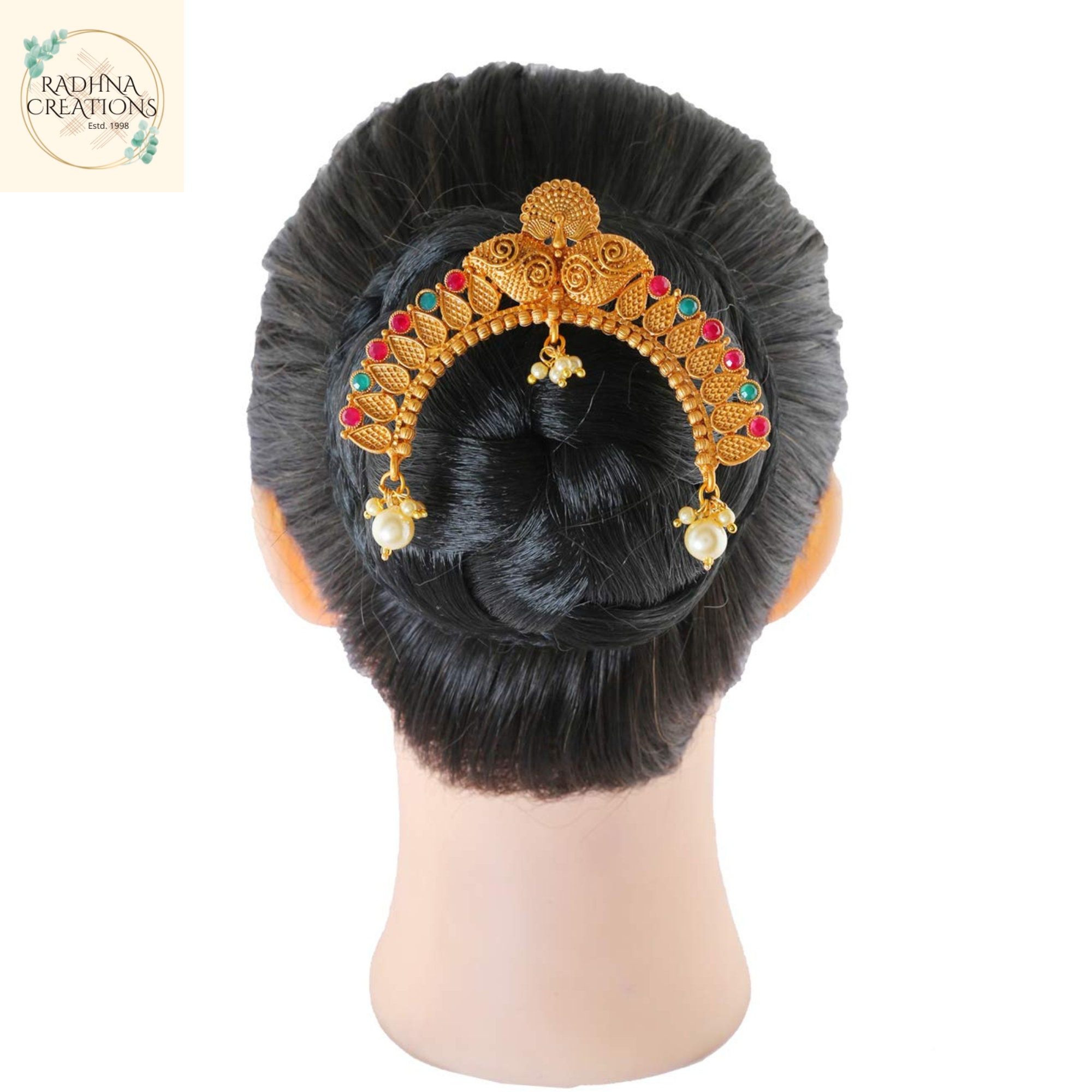 Hair Brooch Ambada Pin Juda Accessories Traditional Artificial