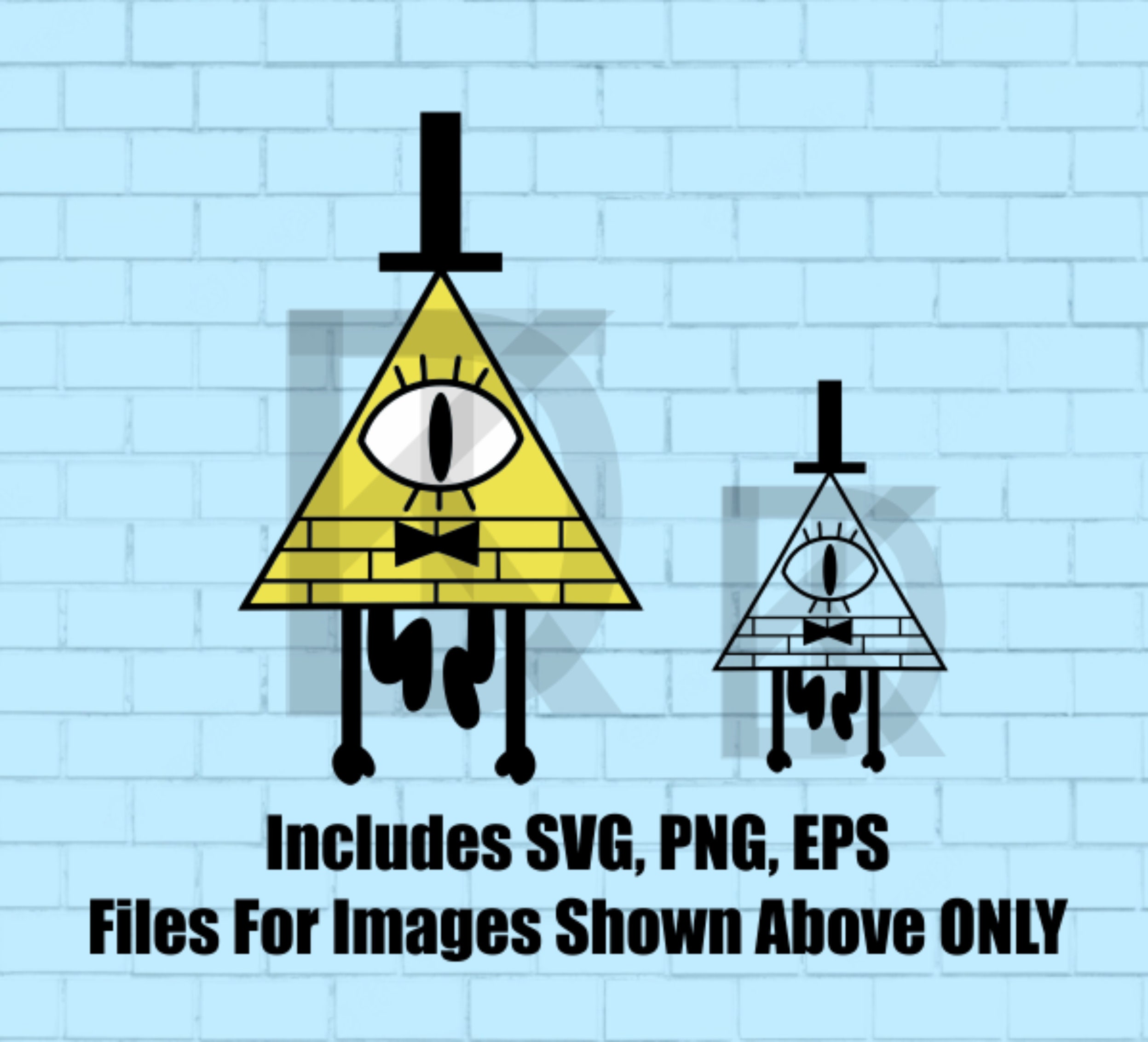 Bill Cypher Gravity Falls SVG, EPS, PNG File Cricut, Digital, Printable