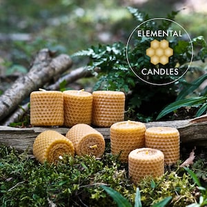 8 ピラー 100% ピュア 蜜蝋キャンドル セット - 英国製