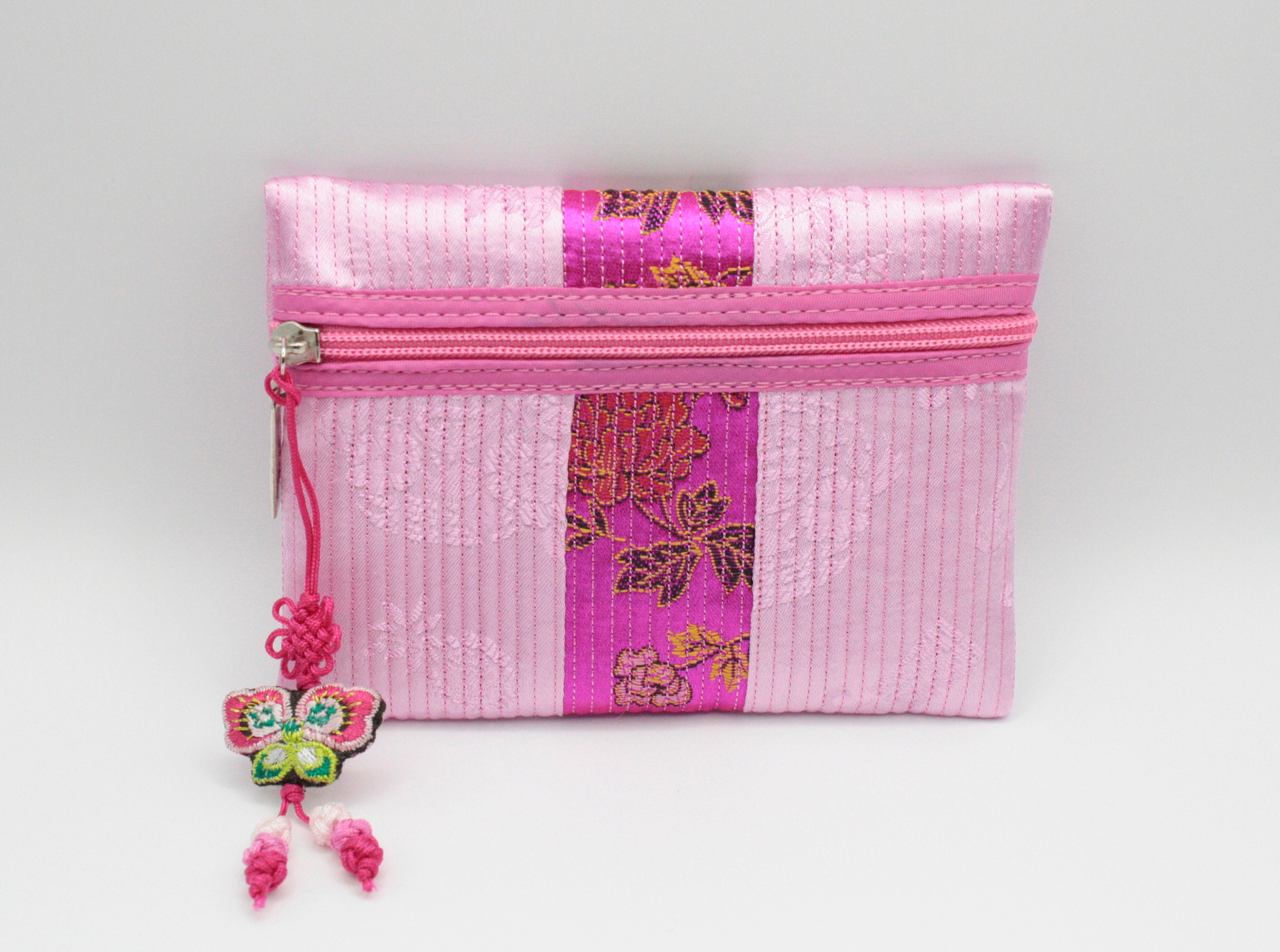 Korean Wallet Purse Embroidered Coin Purse Zipper Etsy