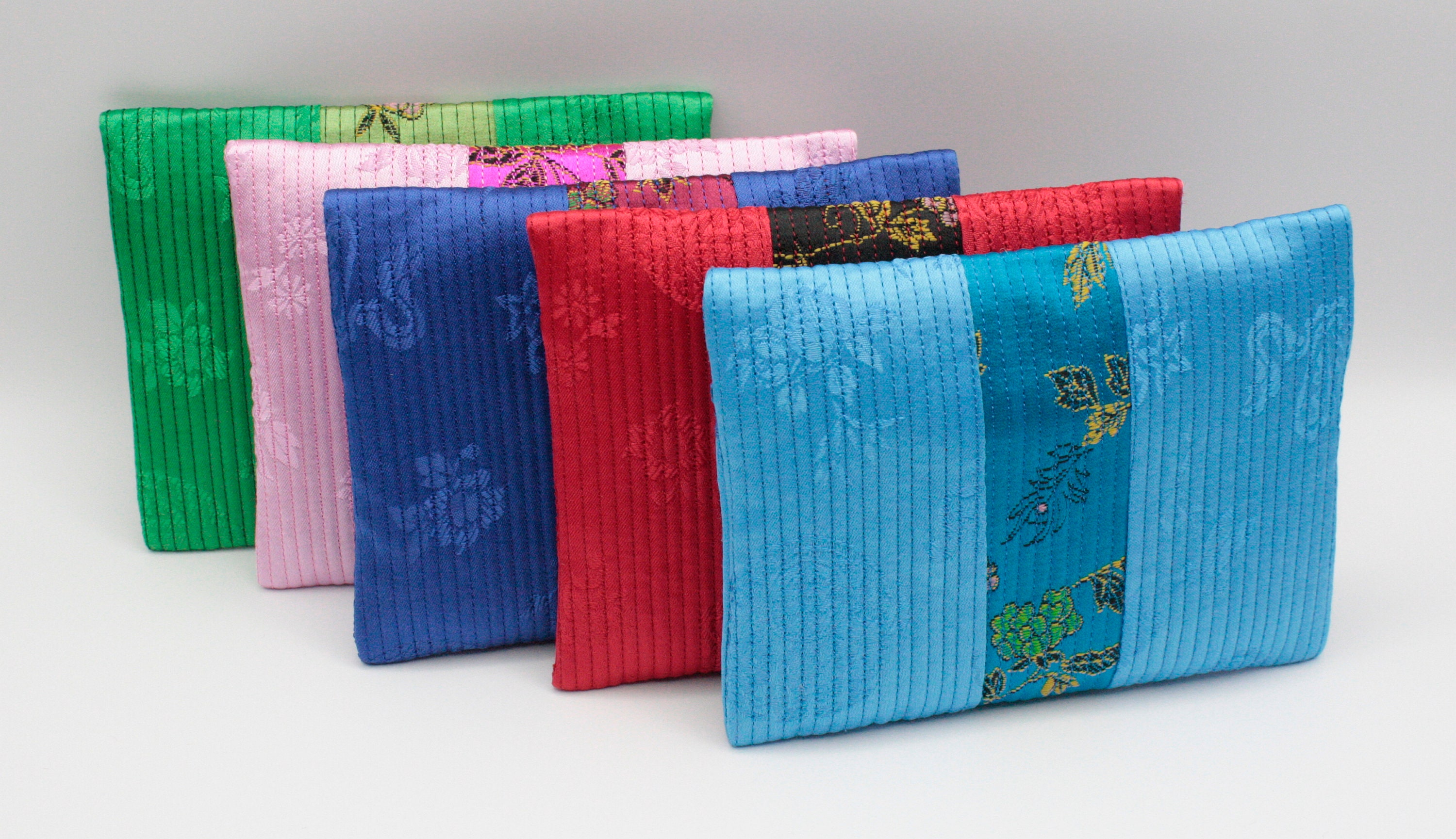 Korean Wallet Purse Embroidered Coin Purse Zipper Etsy