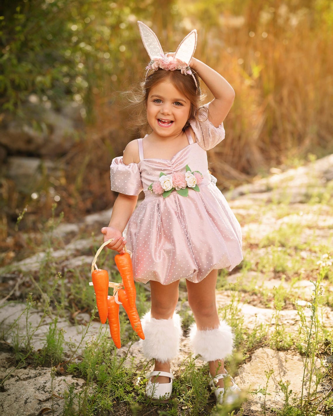 Girl Rabbit Pink,costume Bunny Pink, Purim, Carnival Halloween ...
