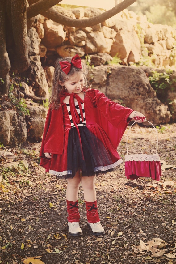 Costumi di Cappuccetto Rosso per bambini, compleanno, carnevale