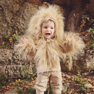 costume lion, Kids Costume, Animal Costume, costume king , Halloween, Carnival, Purim, Children's Costume, toddler image 1