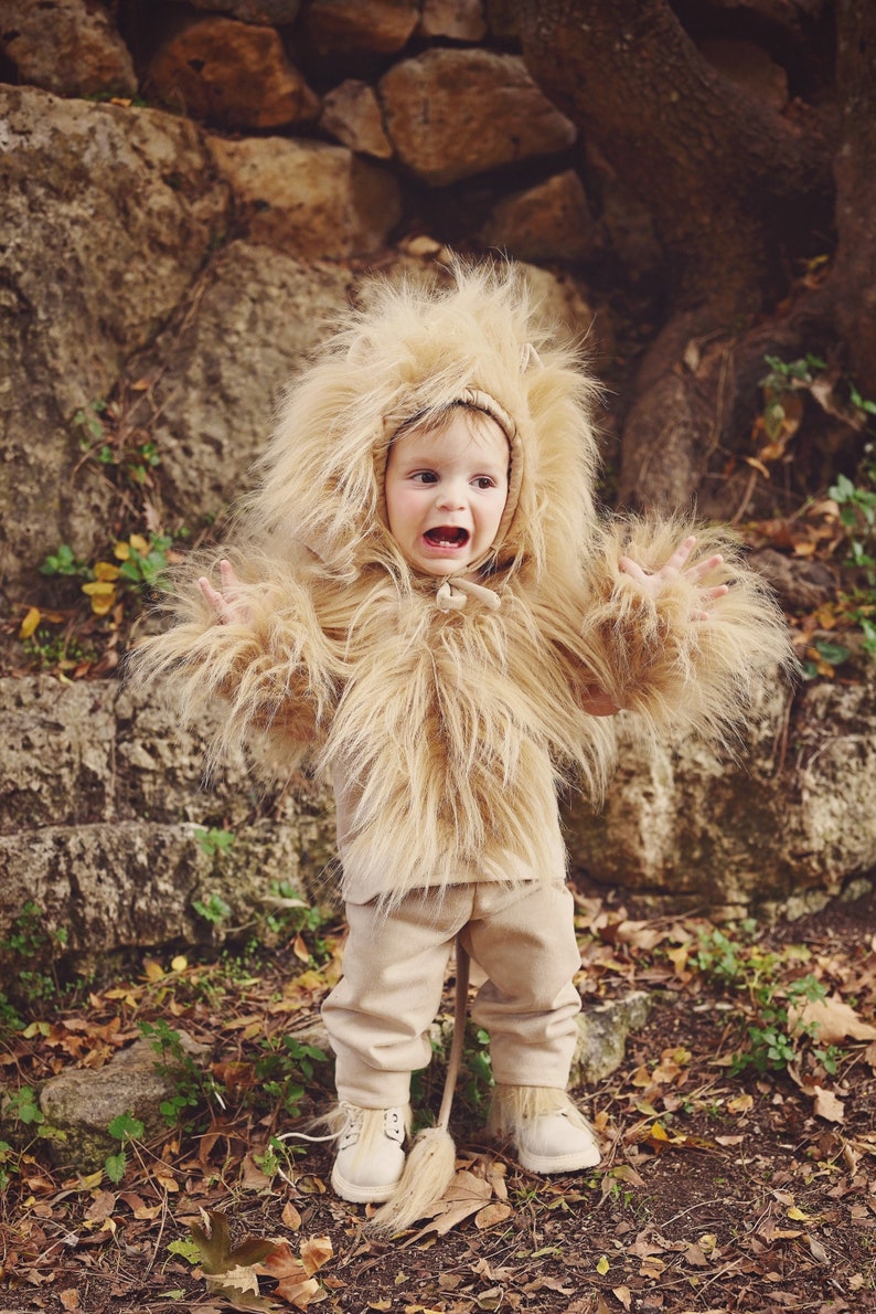 costume lion, Kids Costume, Animal Costume, costume king , Halloween, Carnival, Purim, Children's Costume, toddler image 1