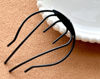 Metal Comb,DIY combs, Hair side comb,Blank barrette, Hair forks, Black Hair Comb,Hair combs,Hair clip,Comb