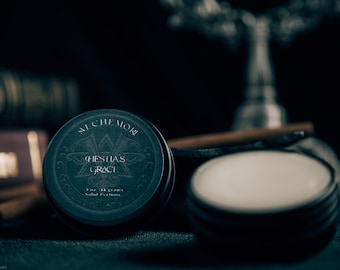 Hestia's Grace Unisex Solid Perfume Cologne with Cinnamon, Star Anise, Tobacco, Vanilla