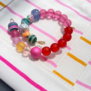 beaded wrap bracelet with colorful beads
