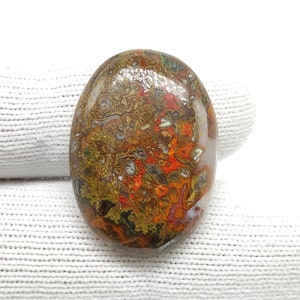 Moroccan seam agate cabochon 25ct oval shape 27X19X5 MM 100% Natural multi colour moroccan seam agate gemstone CAB00327
