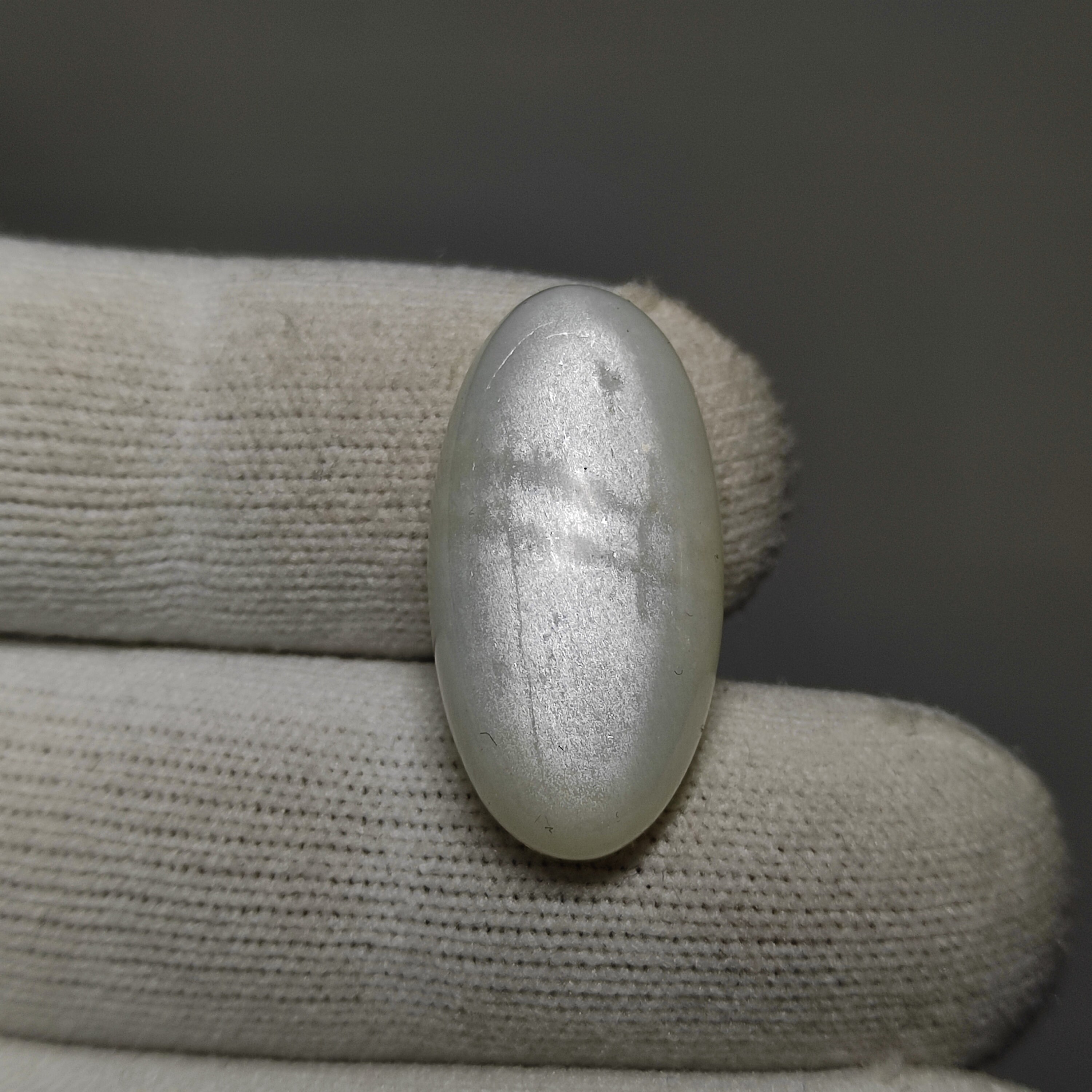 White Moonstone Cabochon 20ct Oval Shape 26X13X7 MM Natural