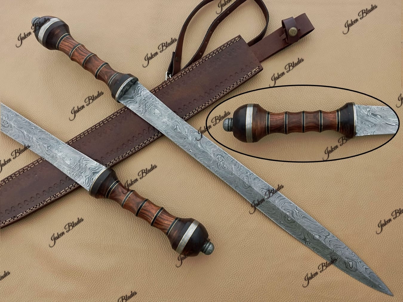 Roman Style Gladius Sword Custom Hand Made, Unique Masterpiece, Sharp