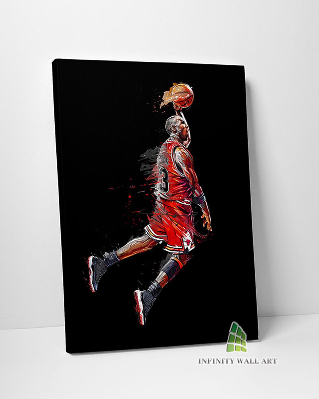 Michael Jordan 23 NBA Canvas Art Wall Art Print Picture Sports