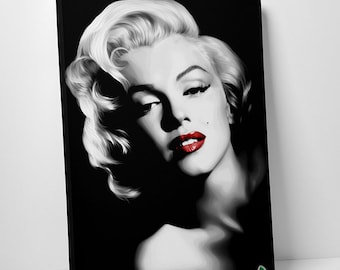 Marilyn Monroe Gold Dress Canvas Print Wall Art 18"x24" Home Decor ...