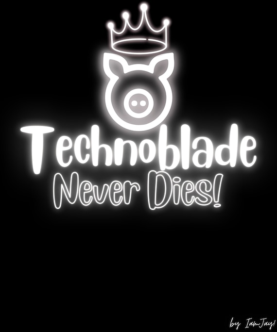 Technoblade Never Dies Fanart - BLACK Magnet for Sale by KaduaNganu