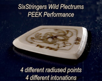 Handmade PEEK Guitar Pick – Wild Plectrum 2.5mm, Four Play Points