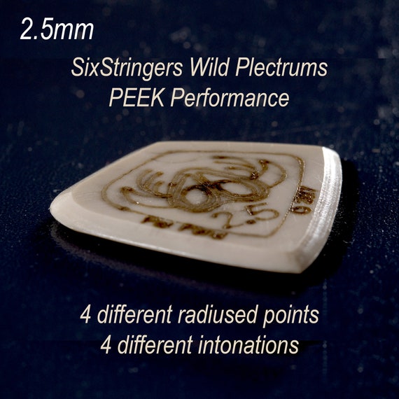 PEEK Guitar Picks 2.5mm Sixstringers Wild Plectrums PEEK
