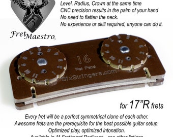 FretMaestro for 17" Fret Radius Pro - Fret Level, Radius & Crown all-in-one