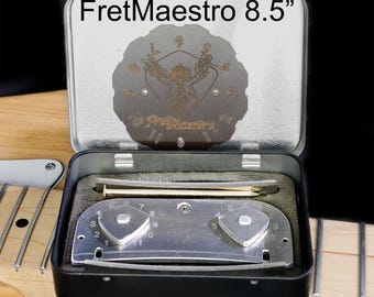 Outil de nivellement, de rayon et de bombage des frettes - FretMaestro pour touche de 8,5 pouces de rayon