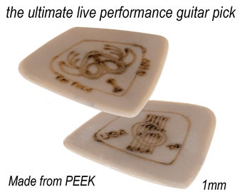 PEEK Performance Guitar Pick 1mm - Wild Plectrum, Handmade