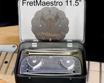 Outil de nivellement, de rayon et de bombage des frettes - FretMaestro pour touche de 11,5 pouces de rayon
