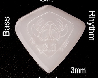 Handmade Acrylic Guitar Pick 3mm – Wild Plectrum with Grip