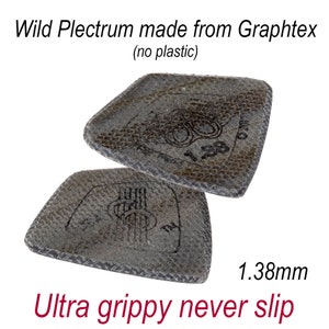 Graphtex Guitar Pick (single 1.38mm pick)- SixStringers Wild Plectrums Handmade in the USA